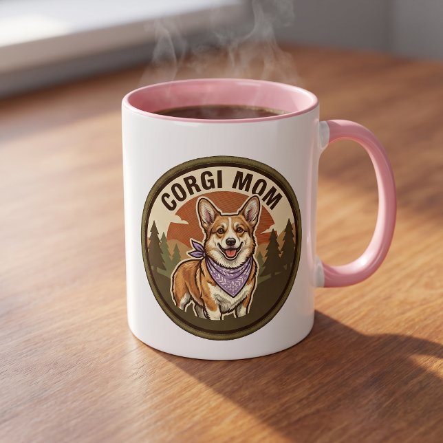 Tasse à café Corgi Mom | Cadeau pour maman de chie (Créateur téléchargé)