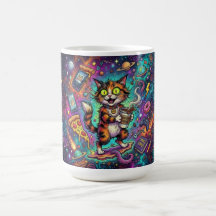 Tasse à café Cosmic Cat – Chat de l'espace galacti