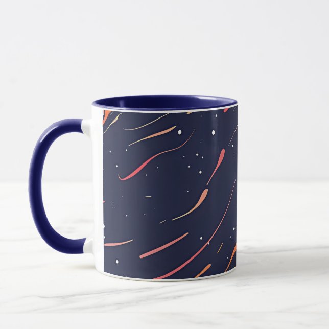 Tasse à café Cosmic Flow – Abstrait inspiré de l'e (Gauche)