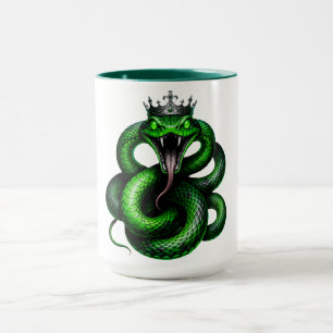 Tasse à café Couronne de Serpent Vert