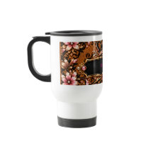 Tasse à café couronne en or rose royale personnali