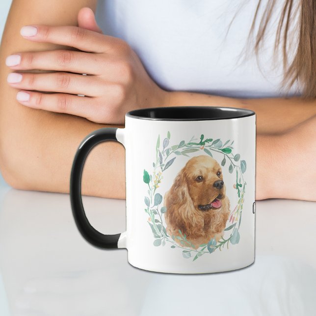 Tasse à café Couronne J'adore mon Cocker Spaniel (Créateur téléchargé)