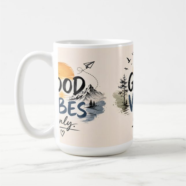 Tasse à café Cozy Good Vibes Only (Gauche)