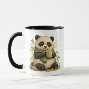 Tasse à café Cozy Panda Bois fantaisiste mignon