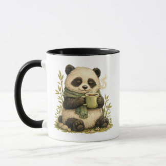 Tasse à café Cozy Panda | Bois fantaisiste mignon 
