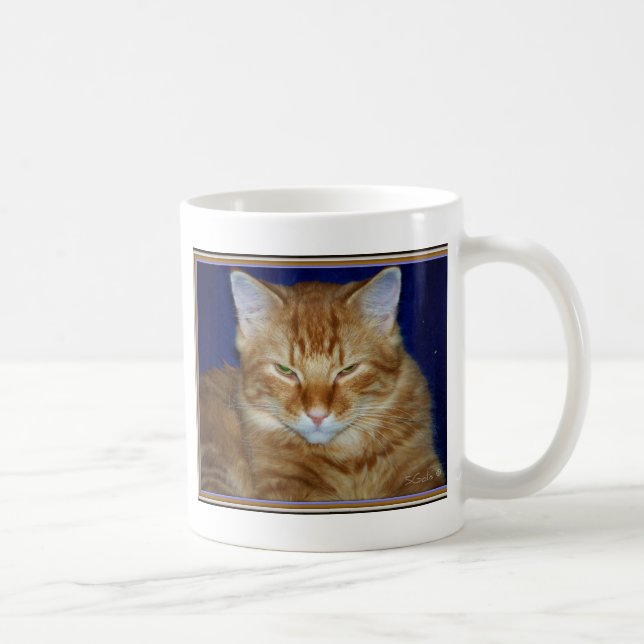 Tasse à café Cranky Orange Maine Coon (Droite)