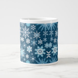 tasse à café cristaux de flocon de neige