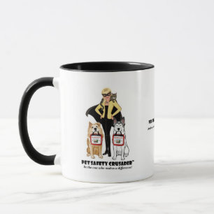 Tasse à café Croisé de la sécurité animale 