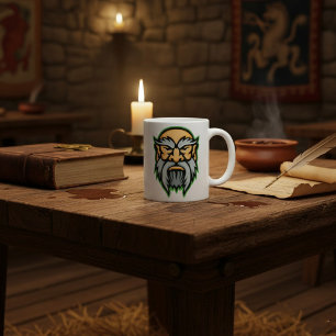 Tasse à café Cronos Dieu Grec Barbe Grise