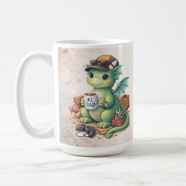Tasse à café Cute #1 Dad Dragon (Gauche)