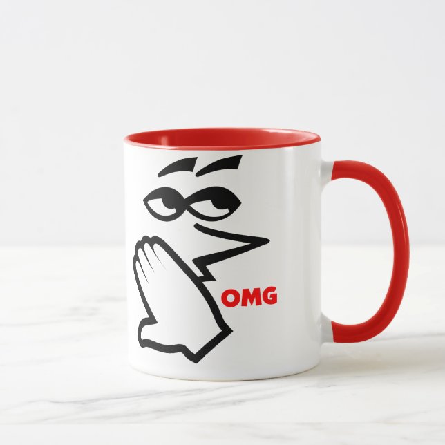 Tasse à café Dame Snarky OMG (Droite)