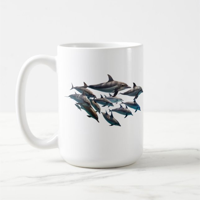 Tasse à café dauphin à gros nez (Gauche)