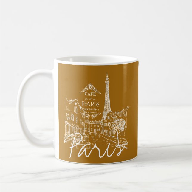 tasse à café de café parisien (Gauche)