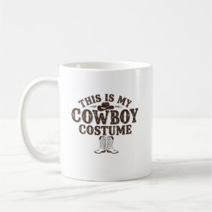 Tasse à café de costume de cowboy occidental migno