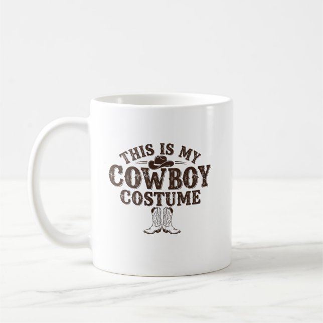 Tasse à café de costume de cowboy occidental migno (Gauche)