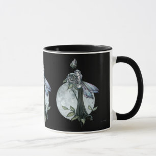 Tasse à café de fée gothique Rose de minuit