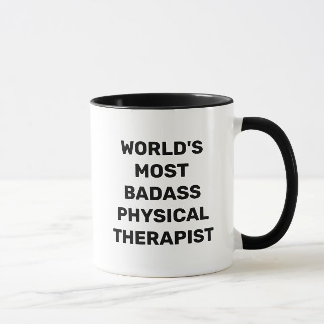 Tasse à café de kinésithérapeute le plus badass du (Droite)