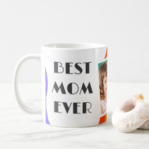 Tasse à café de la fête des mères pastel ondulé ré