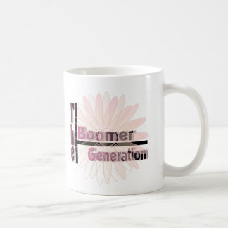Tasse à café de la génération des baby-boomers