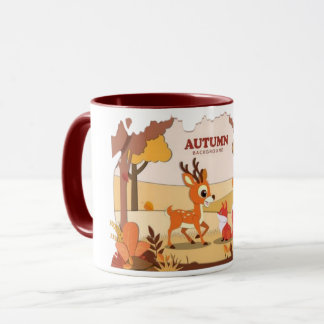 Tasse à café de rennes de dessin