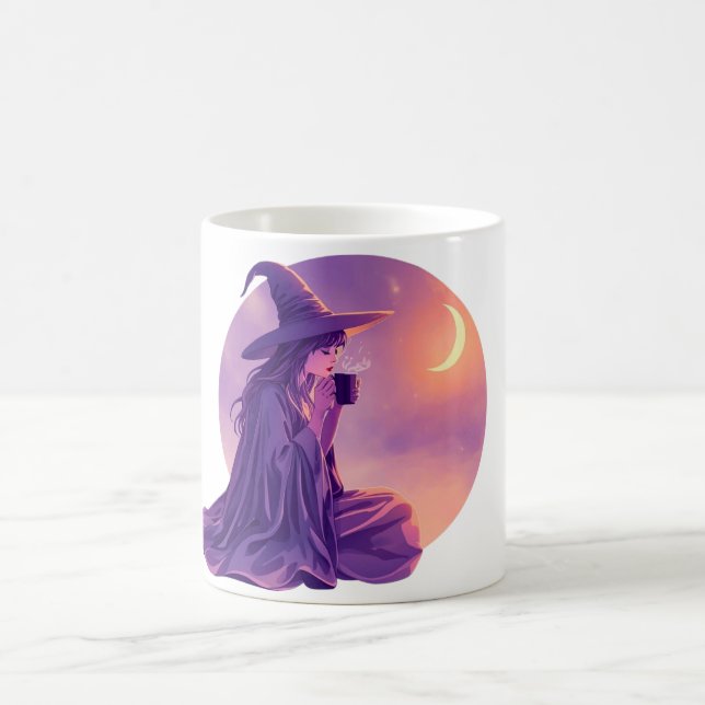 Tasse à café de sorcière | Coupe Halloween au clai (Centre)