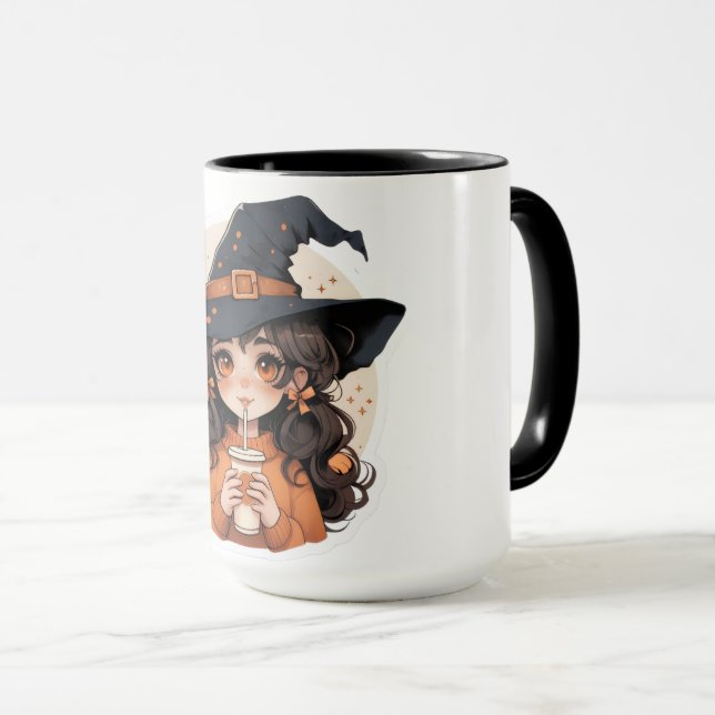 Tasse à café de sorcière mignonne | Salle esthétiq (Devant droit)