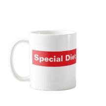 Tasse à café DIET SPÉCIAL, humour d'application de