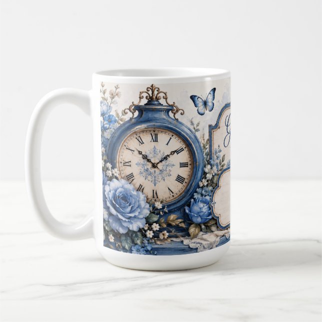 Tasse à café Dieu a le temps parfait est une bénéd (Gauche)
