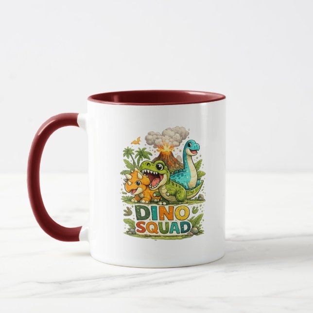 Tasse à café Dino Squad Mignon Dinosaure (Gauche)