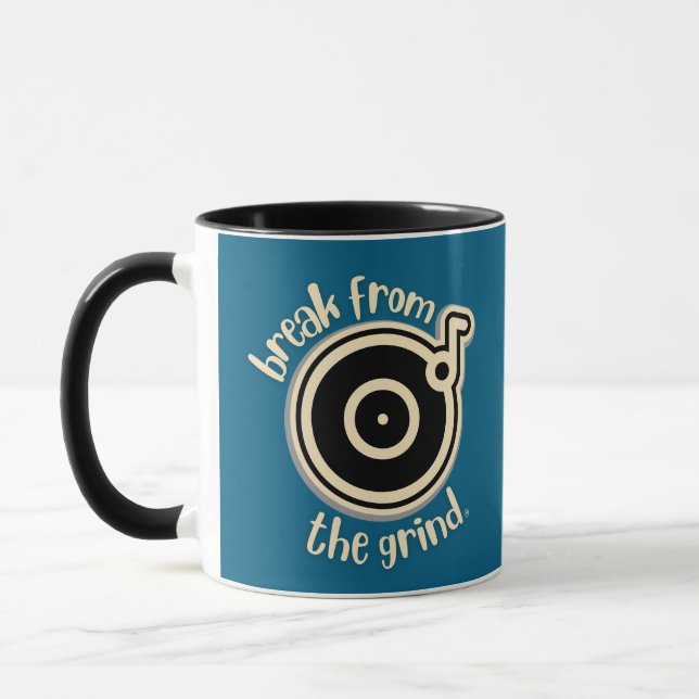 Tasse à café disque vinyle (Gauche)