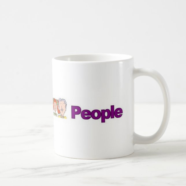 Tasse à café « Dites-le à 3 personnes » avec logo  (Droite)