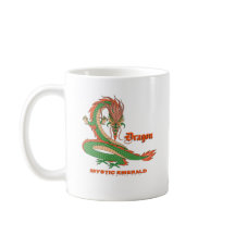 Tasse à café Dragon Emeraude Mystique – Créature F