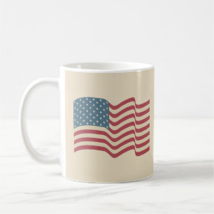 Tasse à café Drapeau Américain Classique