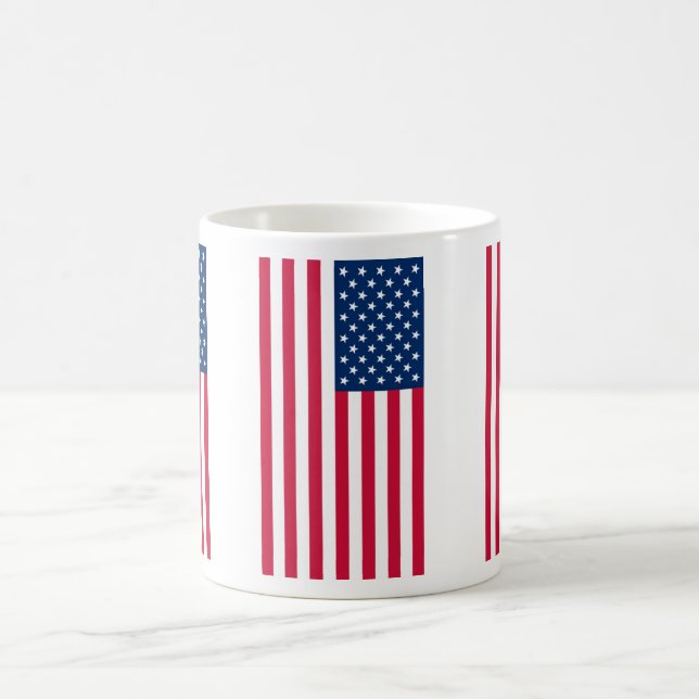 Tasse à café Drapeau Américain Patriotique Cadeau  (Centre)