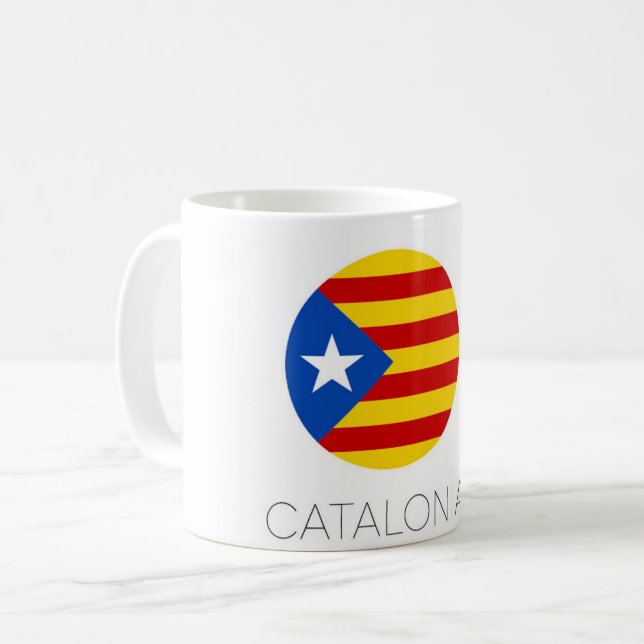 Tasse à café Drapeau de Catalogne (Devant gauche)