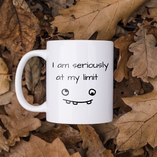 Tasse à café drôle à ma limite (Créateur téléchargé)