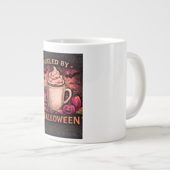 Tasse à café drôle alimentée par le café et Hallow (Devant droit)