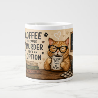 Tasse à café drôle avec un chat