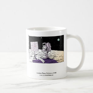 Tasse à café drôle d'astronaute perdu