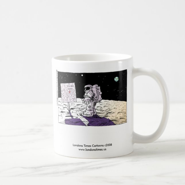 Tasse à café drôle d'astronaute perdu (Droite)