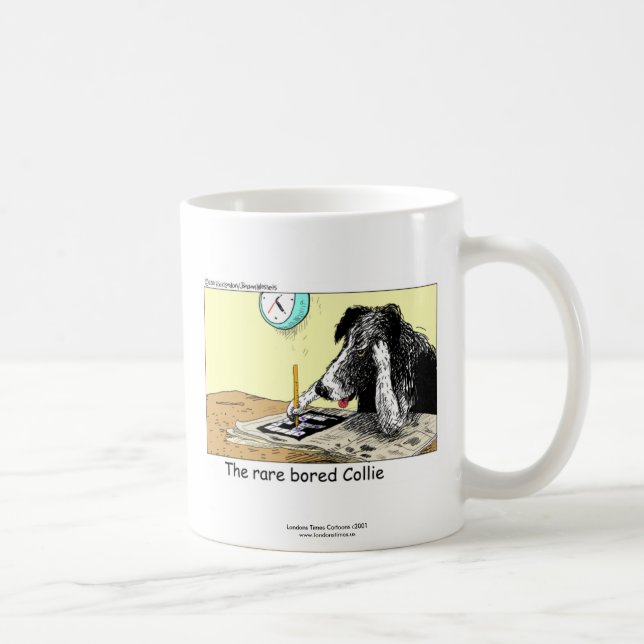 Tasse à café drôle de Border Collie (Droite)