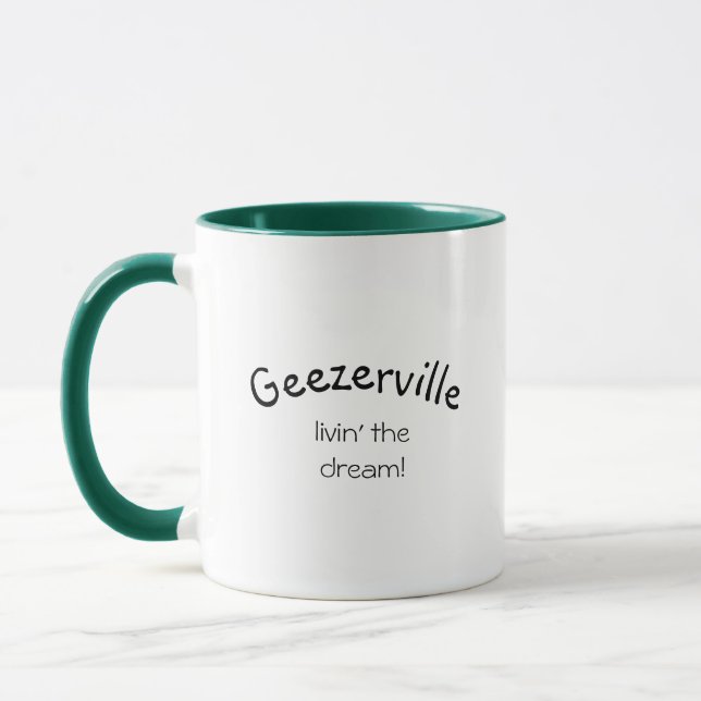 Tasse à café drôle de Geezerville (Gauche)