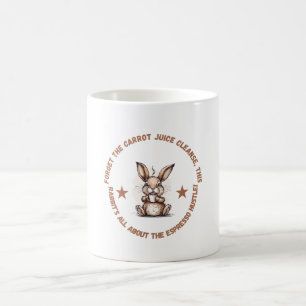 Tasse à café drôle de lapin Espresso Hustle