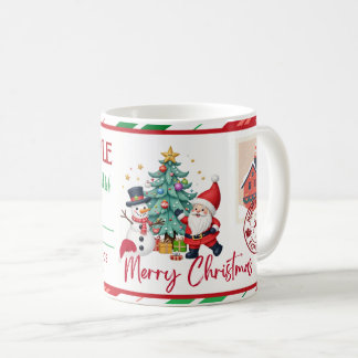 Tasse à café drôle de liste des gentils ou des vil