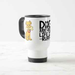 Tasse à café drôle de maman de chiot de chien de d
