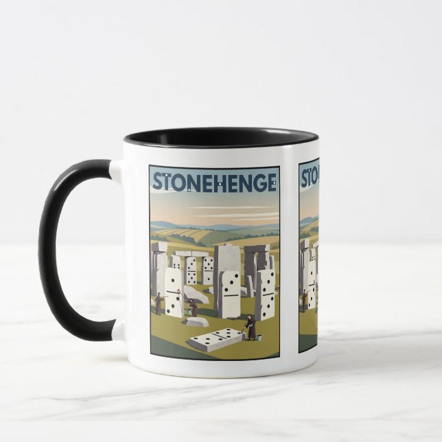 Tasse à café drôle de Stonehenge (Gauche)