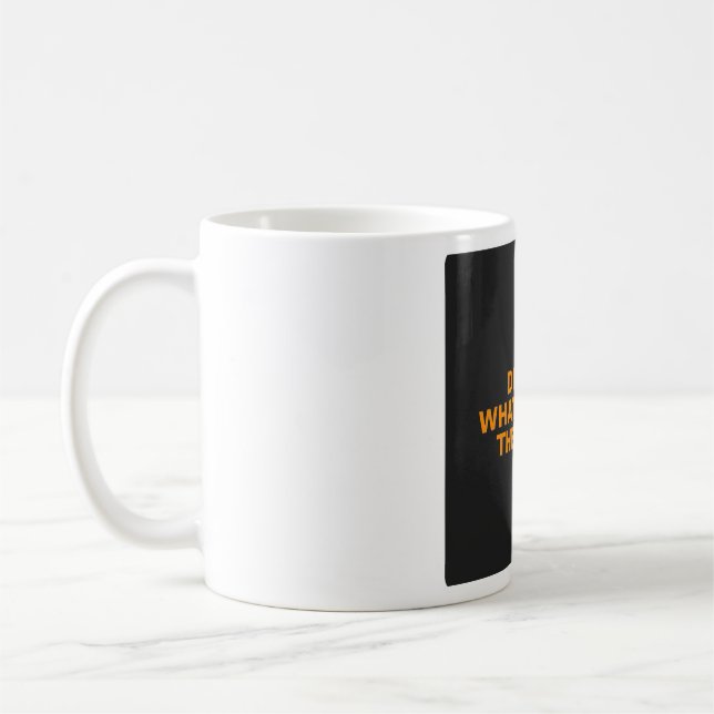 Tasse à café drôle - Décaféiné, à quoi bon... (Gauche)