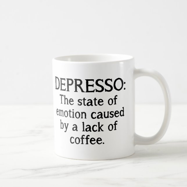 Tasse à café drôle Depresso (Droite)