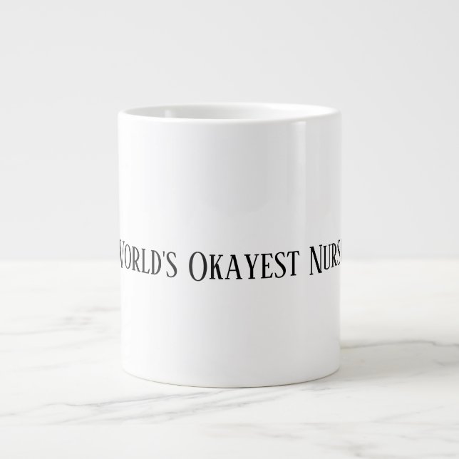 Tasse à café drôle d'infirmière la plus correcte H (Devant)