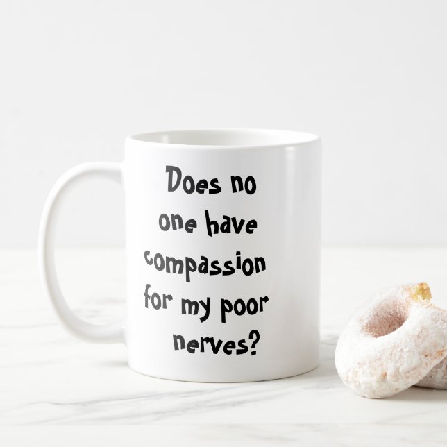 Tasse à café drôle et sarcastique (Avec donut)